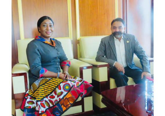Visit of AG. Consul  General, Lillian Cynthia Naa Barkey Dugbatey Pobee at a meeting with the Director of Aspire World Investment, Dr. Munir Ahmad Chaudhary.